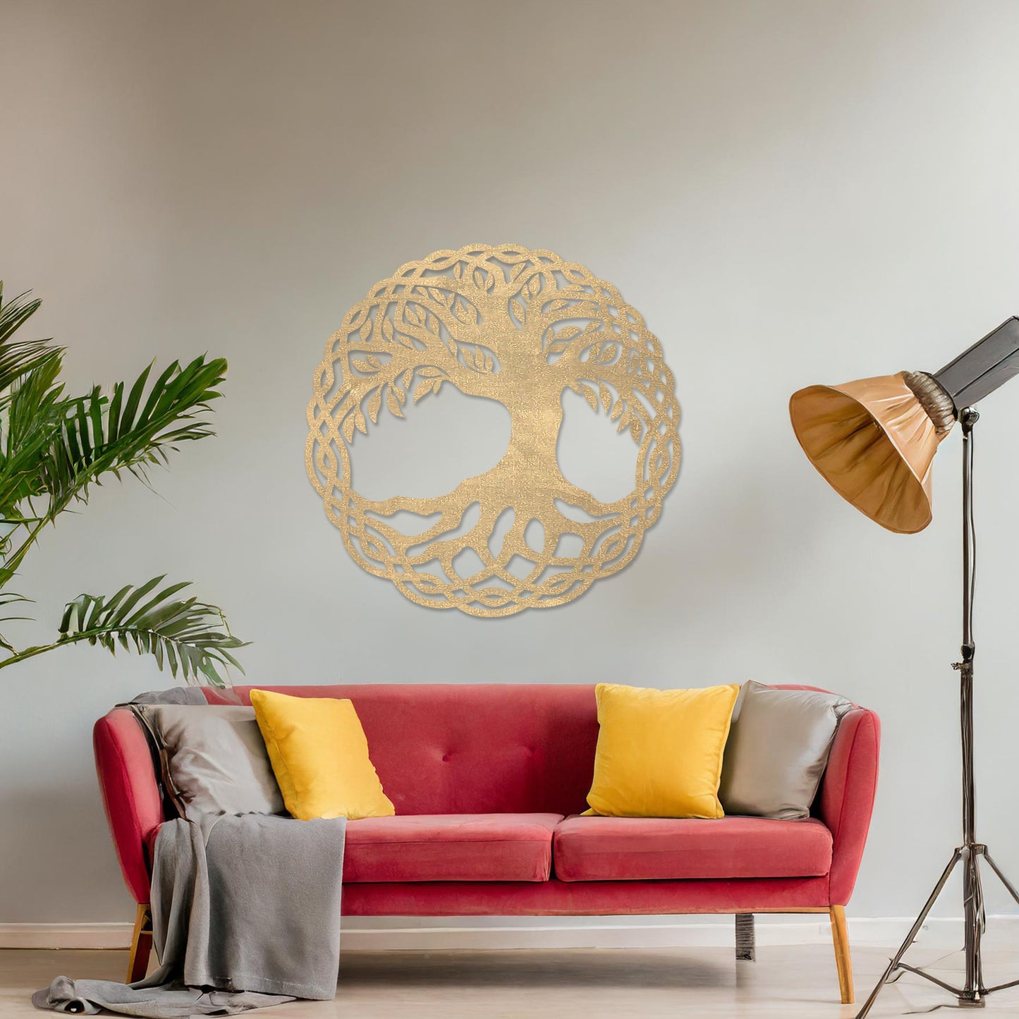 Wooden Tree of Life Hanging Modern Contemporary Wall Art Decor Wood Hanging