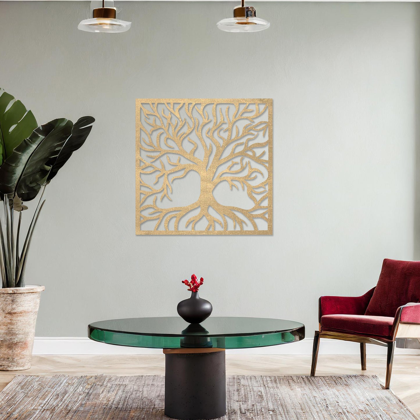 Timeless Tree Wooden Wall Art - Intricate Branch Design Hanging Wall Decor