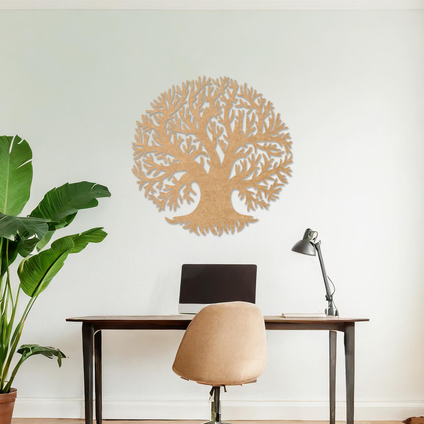 Wooden Wall Art Tree of Life Modern Home Room Office Decor Gift for Her Idea