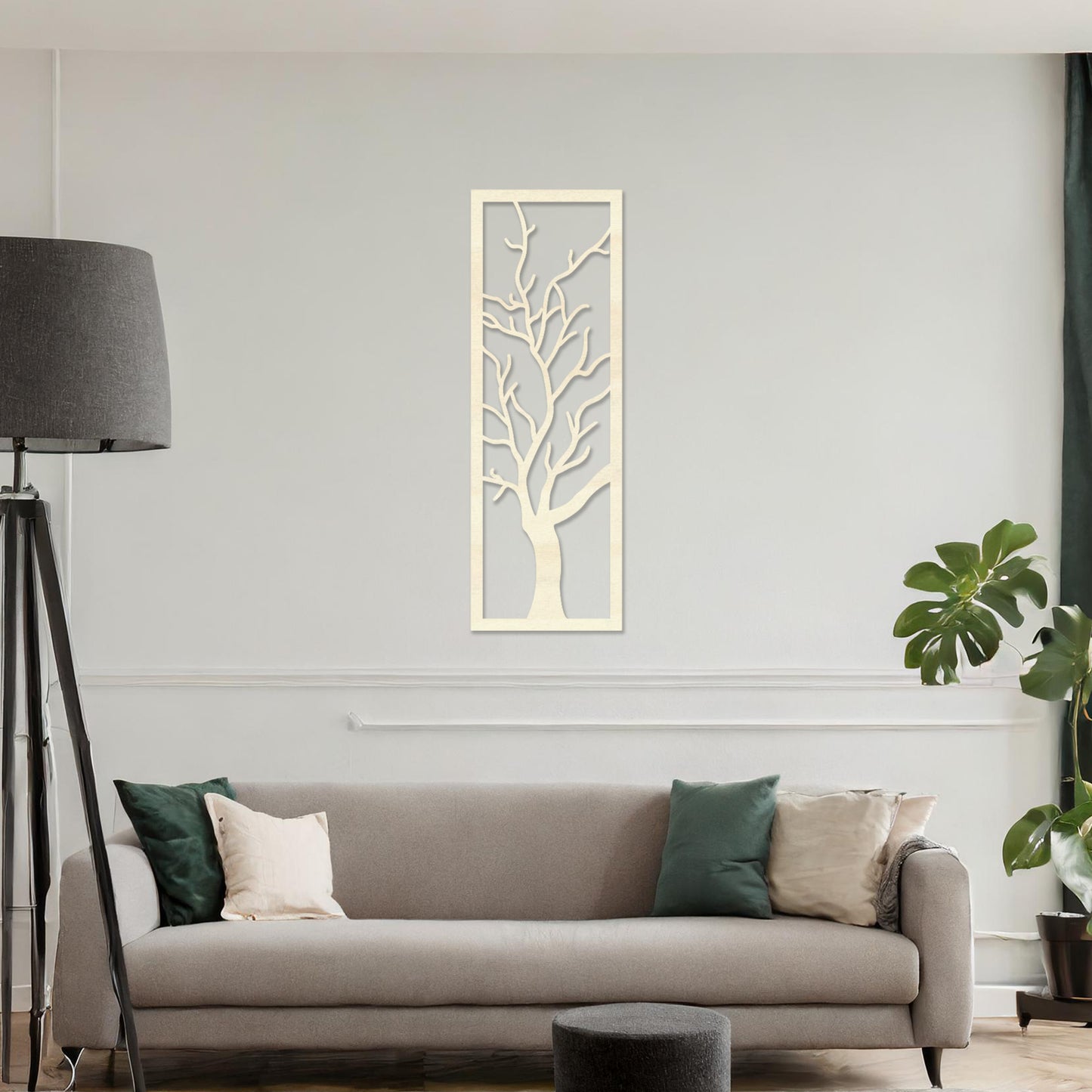 Wooden Tree Wall Art Hanging Minimalist Modern Home Decoration