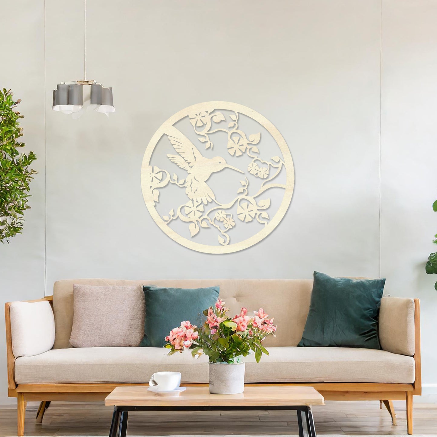 Wooden Hummingbird Wall Art Modern Hanging Wall Decor for Any Room