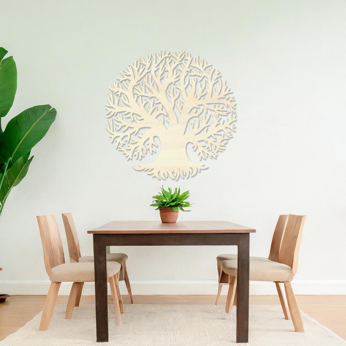 Wooden Wall Art Tree of Life Modern Home Room Office Decor Gift for Her Idea