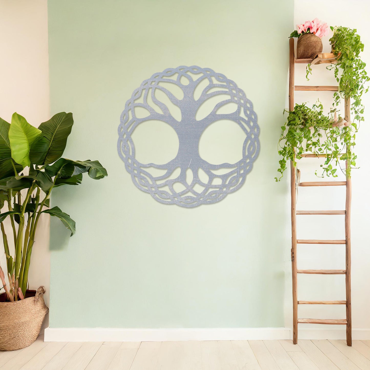 Celtic Tree of Life Wall Art - Elegant Wooden Decor with Timeless Motifs